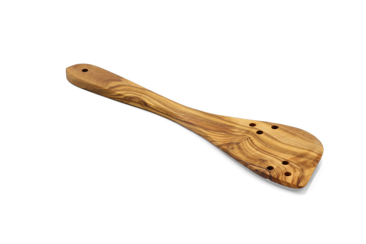 Spatola forata in legno d'ulivo – foto 15