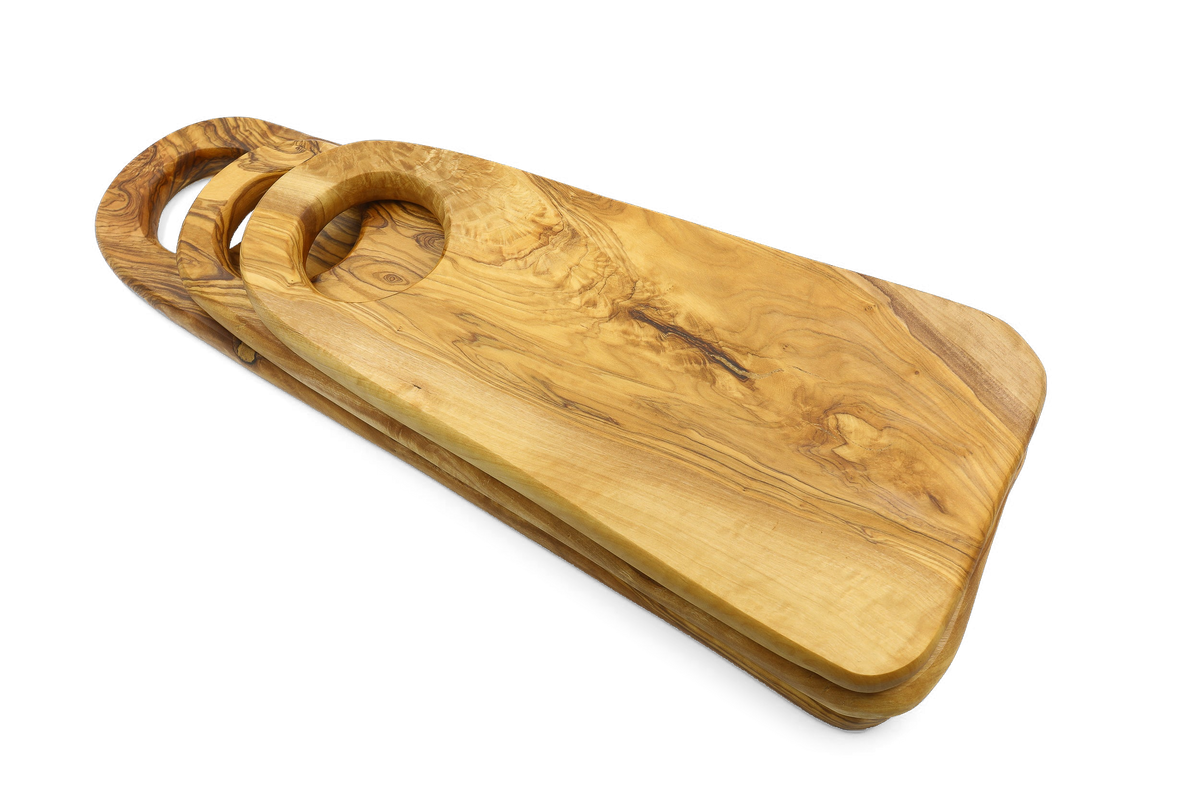 Tagliere ovale in legno d'ulivo